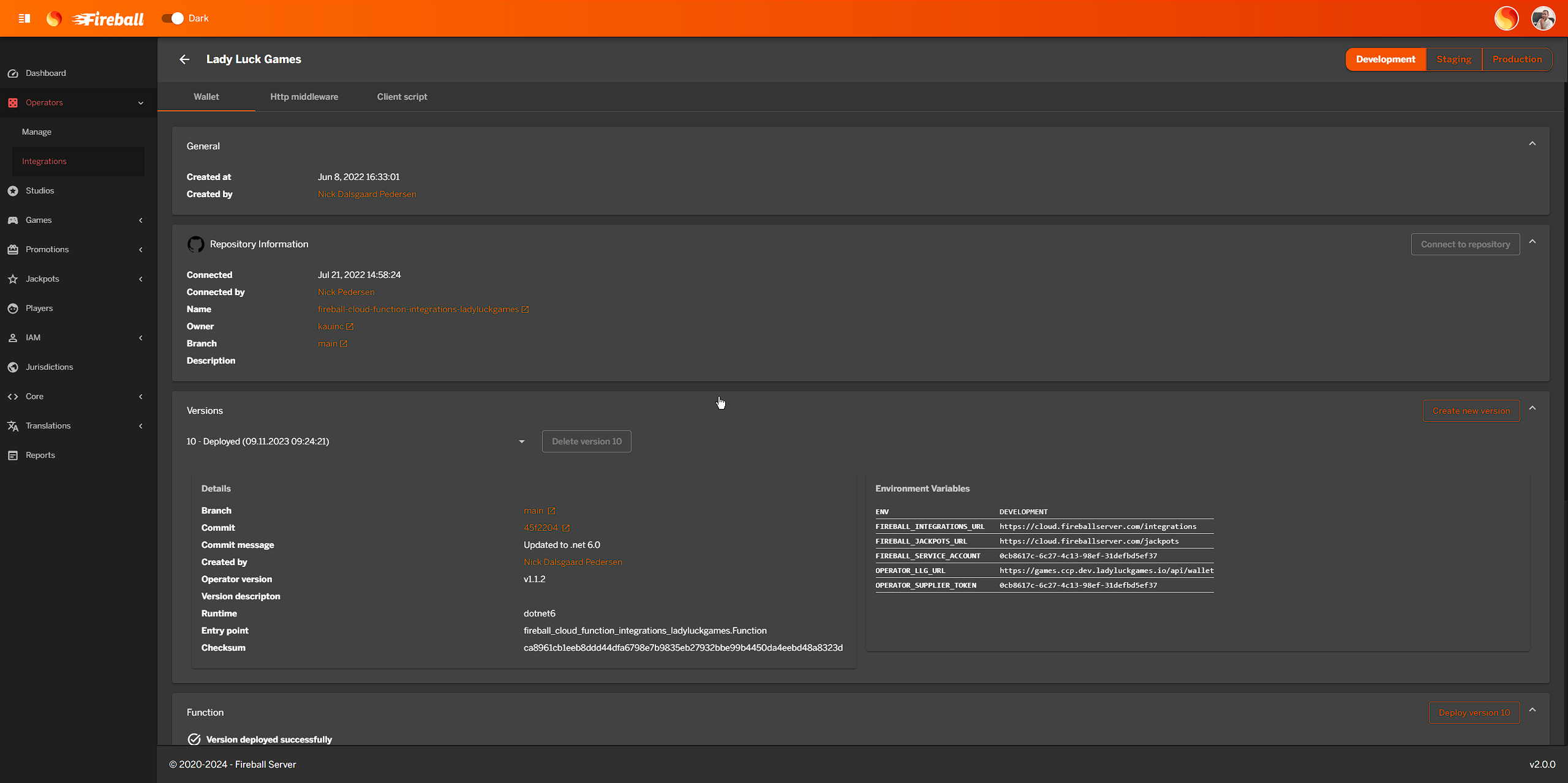 Operation integration